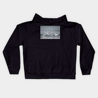 Surfing in gentoo's style Kids Hoodie